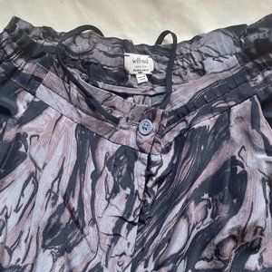 Aritzia Wilfred 100% Silk Marais Printed pant - 00